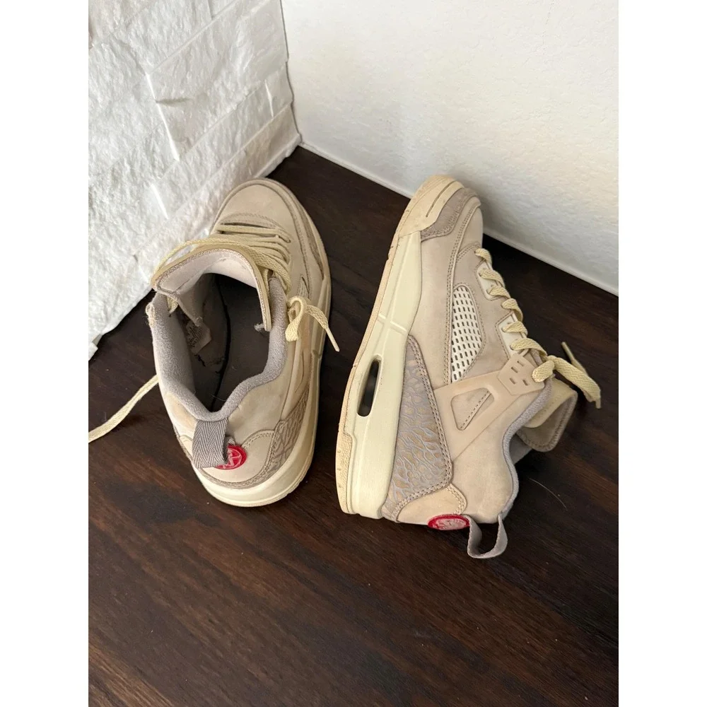 Jordan Spizike Low Coconut Milk Elephant Print! Size: Boys 6Y
